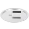 Vollrath 67509 Wear-Ever 10 3/4" Flat Aluminum Pot / Pan Cover with Torogard Handle