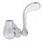 Fisher 70432 Single Wall Mount Faucet Base with 1/2" Control Valve, Swivel Stem, and Lever Handle