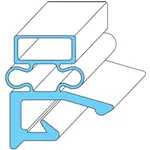 All Points 74-1023 Rubber Magnetic Door Gasket - 24 3/8" x 29 11/16"