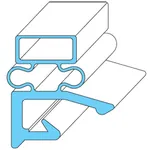 All Points 74-1024 Rubber Magnetic Door Gasket - 24 3/8" x 60 11/16"
