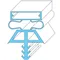 All Points 74-1073 Magnetic Door Gasket - 78" x 36 1/4"