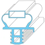 All Points 74-1090 Magnetic Door Gasket - 24 3/4" x 27 1/2"