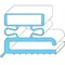 All Points 74-1098 Magnetic Door Gasket Strip - 96" x 3/4" x 3/4"