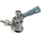 Micro Matic 7485SS "D" System Type 304 Stainless Steel Beer Keg Coupler with Gray Lever Handle