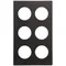Vollrath 8241910 Miramar Resin Adapter Plate for Six 1.25 Qt. Bain Marie Pots - Night Sky