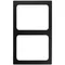 Vollrath 8244118 Miramar 2 Compartment Solid Black Resin Adapter Plate for Vollrath 40005 Pans