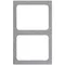 Vollrath 8244124 Miramar 2 Compartment Gray Granite Resin Adapter Plate for Vollrath 40005 Pans