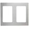 Vollrath 8250214 Miramar Stainless Steel Double Well Adapter Plate for Two 3/4 Size Food Pans