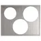 Vollrath 8250616 Miramar Stainless Steel Double Size Adapter Plate with Satin Finish Edge for Small and Large Casserole Pan, and Saute Pan