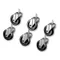 True 830281 2 1/2" Swivel Stem Casters with Silver Housings - 6/Set