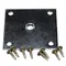 True 830416 3 1/2" x 3 1/2" Caster / Leg Mounting Plate