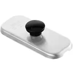 Server 83189 SLIM FOUNTAIN JAR LIFT-OFF LID, notched, fits Server Products Slim Fountain Jars, stainless steel