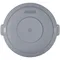 Carlisle 84103323 Bronco 32 Gallon Gray Flat Round Trash Can Lid