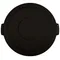 Carlisle 84104503 Bronco 44 Gallon Black Flat Round Trash Can Lid