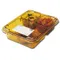 Cambro 853FHC150 Polycarbonate NSF Amber Heat Resistant Tray on Tray Insert Tray Lid 8 11/16" x 6 5/16" - 24/Case