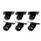 True 881348 2 1/2" Swivel Plate Casters - 6/Set
