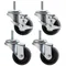 True 883720 3" Swivel Stem Casters - 4/Set
