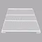 True 892544 White Coated Wire Shelf with Shelf Clips and 1" Standoff - 25" x 27 3/4"