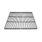 True 905800-093 Black Coated Wire Shelf - 25 11/16" x 23 1/4"