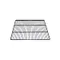 True 909225 Black Coated Wire Shelf - 22 7/8" x 21 1/4"