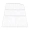 True 909417 White Coated Right Side Shelf with Shelf Clips - 17 1/4" x 28"