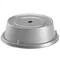 Cambro 909CW486 Camwear Camcover 9 3/4" Silver Metallic Plate Cover - 12/Case