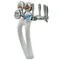 Micro Matic 9504-C-F-M Mystique Chrome Glycol Cooled 4 Tap Tower with Medallions and Ice Frosted Exterior