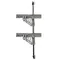 Advance Tabco ABM2-18 Mid-Mounted Wall Shelving System with for 18" Chrome Wire Shelves