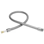 T&S Brass B-0044-H2A-SWV 44 SS FLEXIBLE HOSE W/ PRSV SWIVEL (LESS HANDLE)