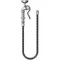 T&S B-0044-H3 Hose Assembly with 44" Stainless Steel Flex Hose, B-0107 Spray Valve, and Adapters
