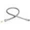 T&S B-0054-H2A 48 5/8" Stainless Steel Flex Hose with Short Handle and Polyurethane Liner