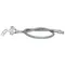 T&S B-0101-A84 2.2 GPM Push-Button 30 Degree Angled Spray Valve with 84" Stainless Steel Hose