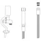 T&S B-0107-C-72H 84" Hose with B-0107-C Spray Valve and Adapter