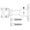 T&S B-0109-04 18" Wall Bracket Assembly for 3/8" NPS Risers