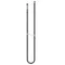 T&S B-0144-H 144" Stainless Steel Flex Hose with Gray Handle