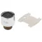 T&S B-0199-07-F12 1.2 GPM Vandal Resistant Flow Control Aerator with 55/64"-27 UNS Male Connections and 3/8" NPSM Male Adapter