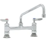 T&S Brass B-0221-CR-K-F10 8 DECK MOUNT FAUCET, CERAMAS, 12 SWING NOZZLE, 1