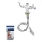 T&S B-0300-LN Deck Mounted Single Hole Pantry Faucet Base with Flex Inlets, Rigid Outlet, and Eterna Cartridges