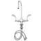 T&S B-0300-VR4-WS Deck Mounted Pantry Faucet with 5 3/4" Gooseneck Nozzle, 1.5 GPM Aerator, Eterna Cartridges, and 4" Wrist Handles