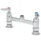 T&S B-0320-LN Deck Mounted Double Pantry Base Faucet with 8" Centers
