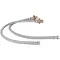 T&S B-0425-KIT Inlet Kit with 24" Hoses (1/2" NPT Male Supply Nipples x 3/8" Compression)