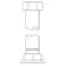 T&S B-0442 5 3/4" Inlet Extension for Union Coupling Mixing Faucets