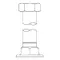 T&S B-0443 6 3/4" Inlet Extension for Union Coupling Mixing Faucets