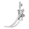 T&S B-0504-01 Double Pedal Valve Wall Mounted with Vertical Loose Key Angle Stops and Angle Volume Control