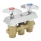 T&S B-0512 Wall Mounted Concealed Mixing Faucet with Four Arm Handles - 3" Centers