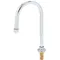T&S B-0545-F10 Deck Mount Faucet with 5 11/16", 0.9 GPM Dummy Swivel Gooseneck and Plain End Outlet