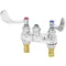 T&S B-0892-LN-QT Deck Mount Medical Lavatory Faucet Base with 4" Centers, 4" Wrist Action Handles, and Quarter Turn Eterna Cartridges