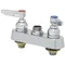 T&S B-1110-XS-LN Deck Mount Workboard Faucet Base with 4" Centers, Escutcheon, and Tailpieces