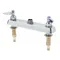 T&S B-1120-XS-LN Deck Mount Workboard Faucet with 8" Centers, Escutcheon, and Tailpieces