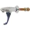 T&S B-1202 Wall Mounted Push Back Glass Filler - 3/8" NPT Female Inlet with Extended Nipple